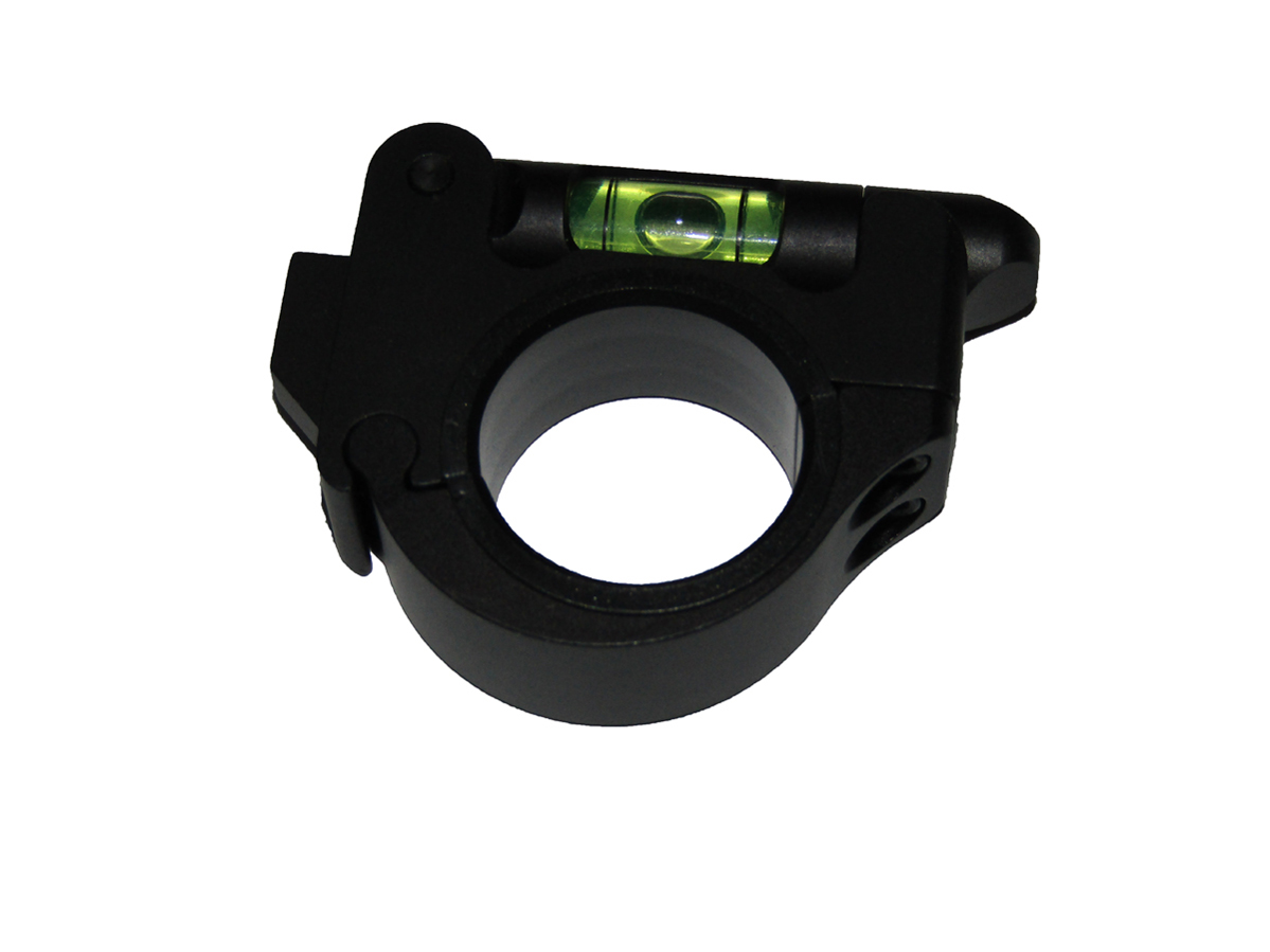 Rifle scope bubble level ring